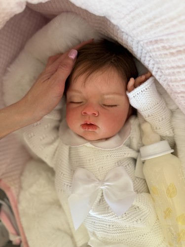 Reborn real Ariella Reva Schick Lifelike Doll Reborn Sleeping Newborn 0-3 Baby - Picture 11 of 18