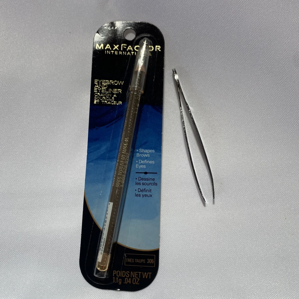 Delineador de cejas y ojos MAX FACTOR #302 marrón/negro con pinzas gratis Foto 3 de 4