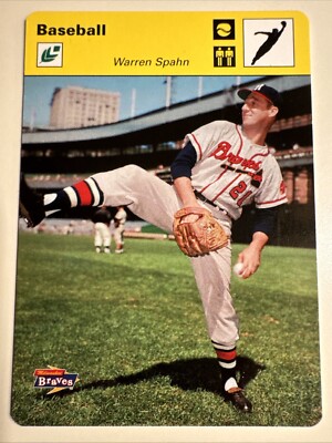 2005 Leaf - Sportscasters Yellow Jumping Ball #49 Warren Spahn /30