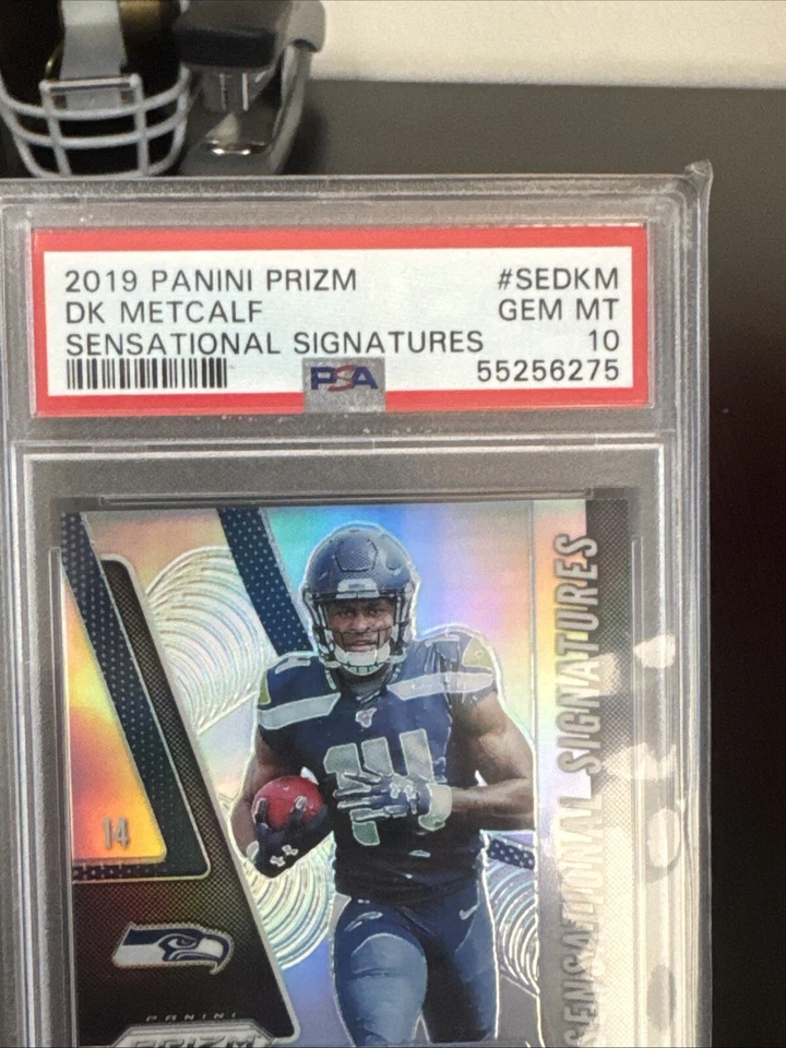 2019 Prizm Football Dk Metcalf Sensational Signatures RC Auto Seahawks 🔥 PSA 10 - Image 3 of 4