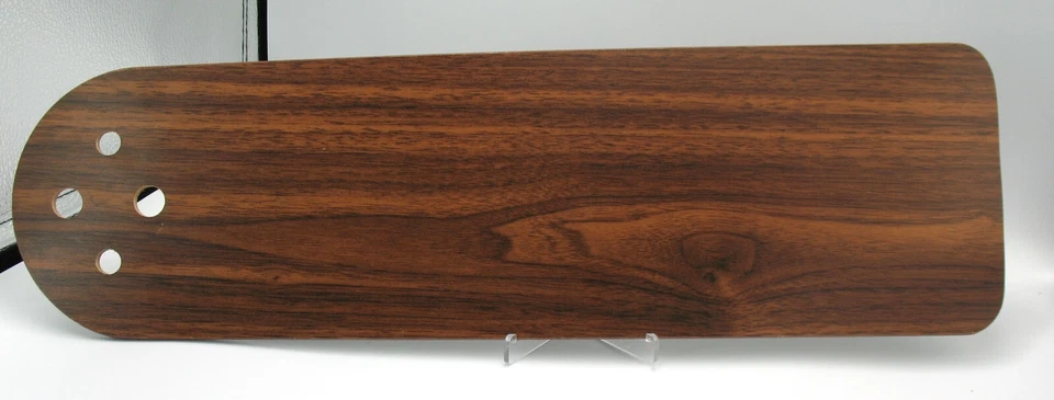 HUNTER CEILING FAN REPLACEMENT BLADE ROSEWOOD WALNUT 4 HOLE QUICK CONNECT 19-1/2 - Image 3 of 4