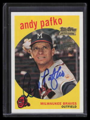 2001 Topps Team Topps Legends Autographs tt27f Andy Pafko 59 Auto 1959