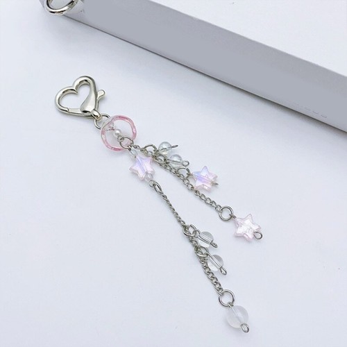 Cute Bead Star Tassels Pendant Phone Strap Lanyard Y2K Pocket Keychain Strap - Zdjęcie 7 z 8