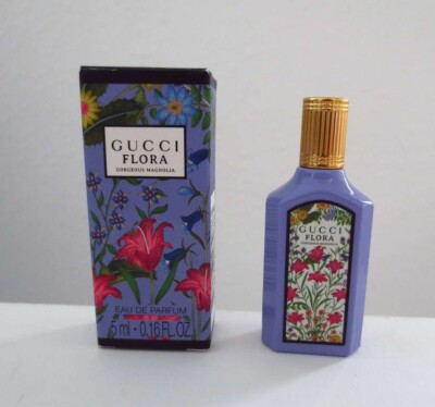 Gucci Flora Gorgeous Magnolia, Miniatur 5ml, Eau De Parfum, Neu & unbenutzt OVP