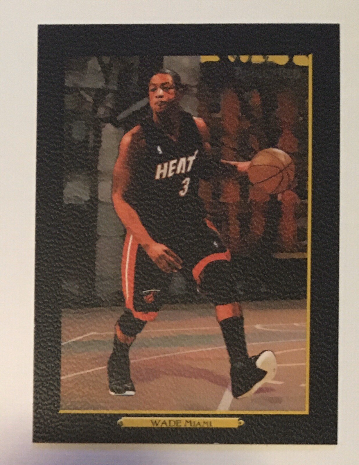 2006 Topps Turkey Red Dwayne Wade # 1 Rare Black Variant HOF Heat SP