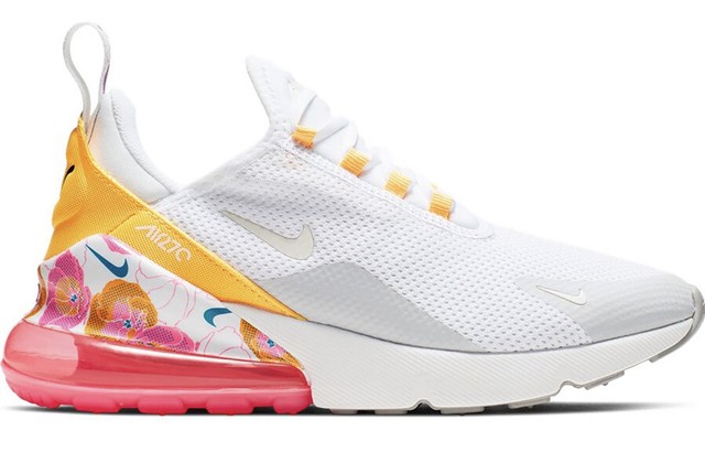 Nike Air Max 270 SE Floral White Trainers Ar0499 101 Women's Size 5 US for sale online | eBay