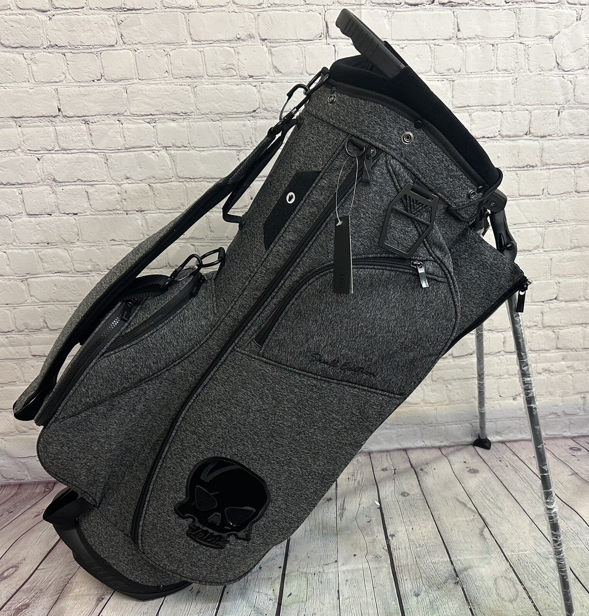 WK LVバック Pre-Owned LV x YK Black Empreinte Giant Monogram On The Go