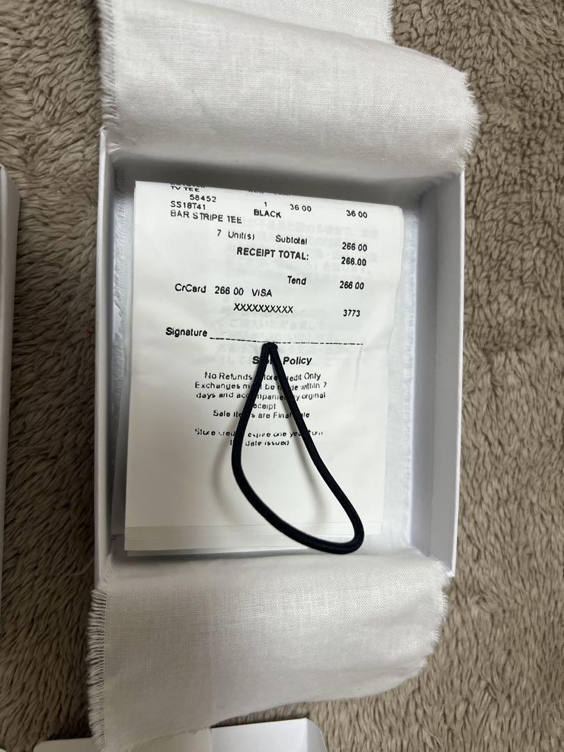 Supreme x MM6 Maison Margiela Receipt Wallet White Paper Supreme x MM6 Maison Margiela Receipt Wallet White Paper