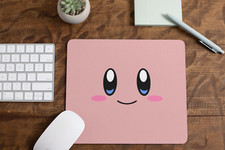 Kirby Mouse Pad Non-Slip Computer Gaming Laptop PC Nintendo Smash Bros New