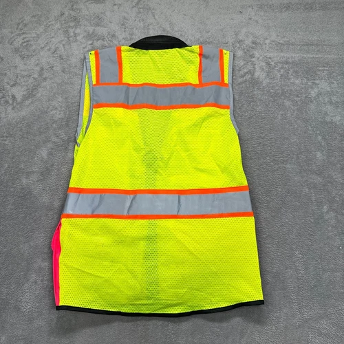 Shine Bright Safety Vest Yellow Red Type R Class 2 Pockets Mens XS image 5
