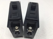 WESTINGHOUSE 15 AMP TYPE BA 1 POLE CIRCUIT BREAKER Lot of 2 