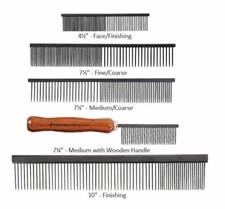 Professional Anti Static Dog Grooming Combs Xylan Coated Wear Resistant Tools