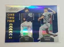 2020 PANINI ABSOLUTE BLUE SPECTRUM ONE TWO PUNCH GERRIT COLE/TANAKA#OTP9