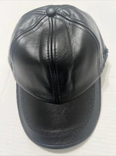 Jamont Newsboy Flat Cap Mens Black Adjustable Straps New