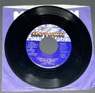 Lionel Richie Truly / Just Put Some Love In Your Heart 45 Vinyl Record Single 7''