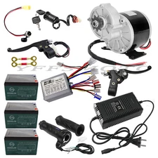36V 350W Brush Motor Controller Battery Grips Kit Assembly for Bicycle Golf Cart