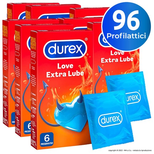 Preservativi Durex Love EXTRA LUBE Classici lubrificati Profilattici Easy-On - Zdjęcie 18 z 20