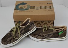 Twisted X Casual Shoes Kids EcoTWX Lightweight Lace Up Green YCA0009 Sz 12