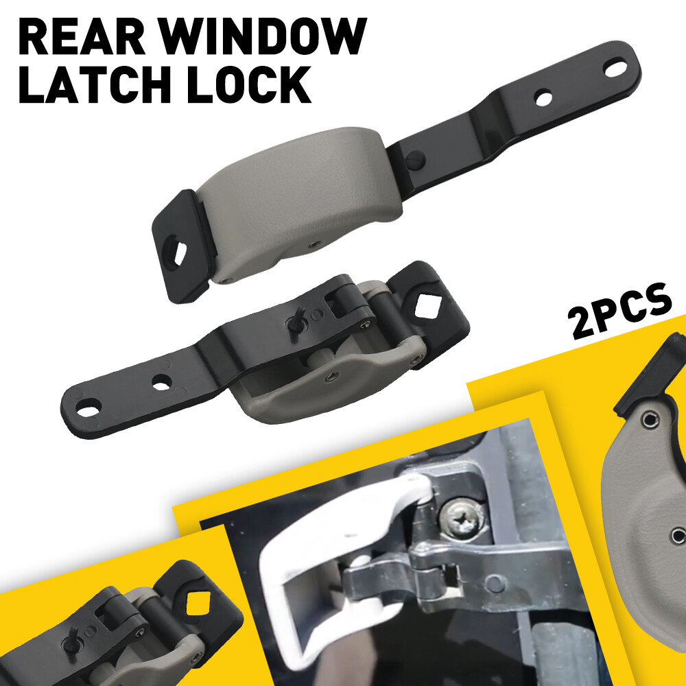 2 PCS Gray Rear Quatar Window Latch Lock Fit For Toyota Hilux 97-04 Tacoma 00-04