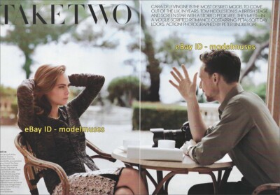 CARA DELEVINGNE Tom Hiddleston 10-Page Editorial 'Take Two' VOGUE US May 2013