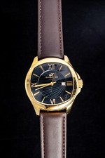 Klaus-Kobec Gold-Plated Men's Quartz Watch  --  Working, Ø44mm Case