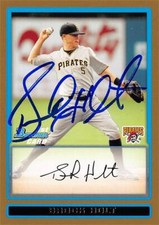 Brock Holt autographed baseball card Pirates 2009 Bowman 1st Gold Rookie #BDPP25