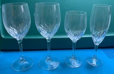 Cristal J G Durand Set, Juan, 12 Water Goblet, 6 Wine Glass, 5 Fluted Champagne