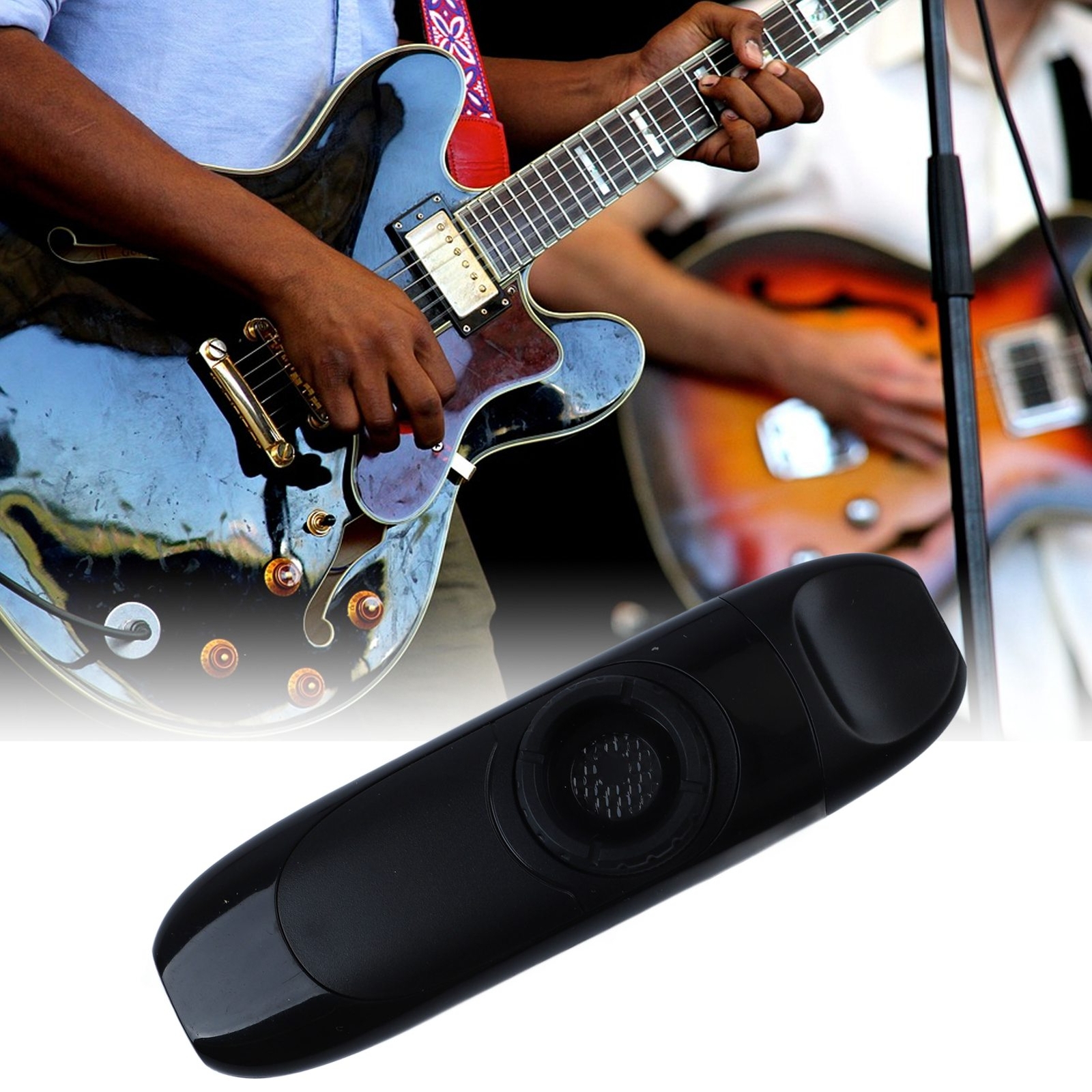 (Black)Electric Kazoo 11cm Portable Kazoo Set Professional Resin Aluminum NEW