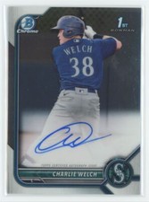 2022 Bowman Chrome Prospect Auto Charlie Welch Auto Seattle Mariners