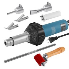 1500W Plastic Hot Air Torch Welder Gun Heat Welding PE/PVC Rod Nozzles Roller