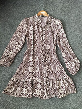 Size 10 Blue Vanilla Shirt Dress Knee Length BNWOT rrp £38