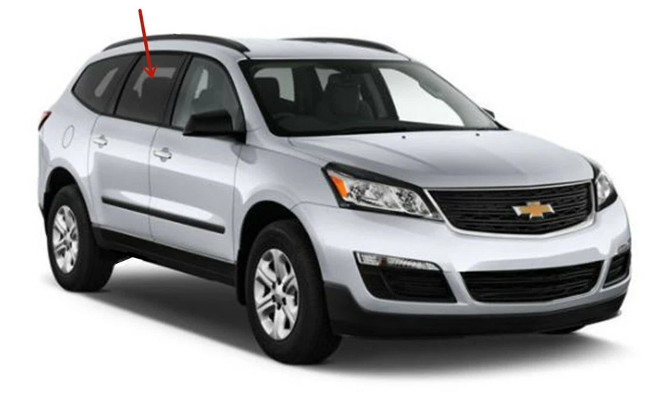 Fits 2009-2017 Chevrolet Traverse Passenger Side Right Rear Door Window Glass Foto 2 de 4