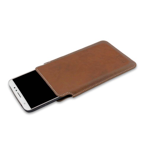 caseroxx Business-Line Case for Huawei P30 Lite in brown made of