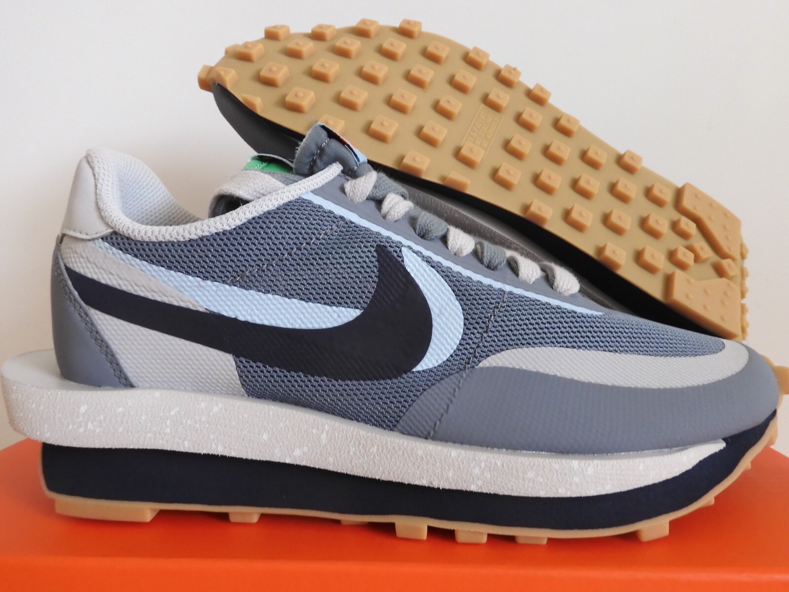 SACAI X NIKE NIKE LDWAFFLE X CLOT SACAI KISS OF DEATH 2 COOL GREY DA UOMO TAGLIA 5 5 [DH3114 001]