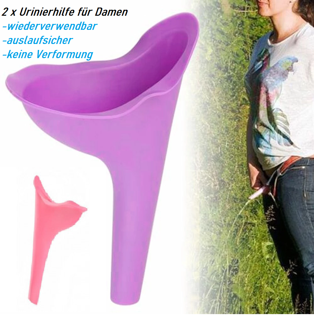 2 x Damen Urinal Urinella Outdoor Frauen Toilette Urinierhilfe Camping