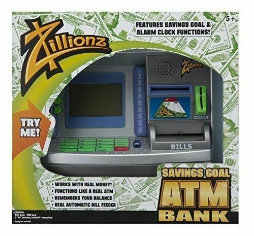 Zillionz Savings Goal ATM Bank 