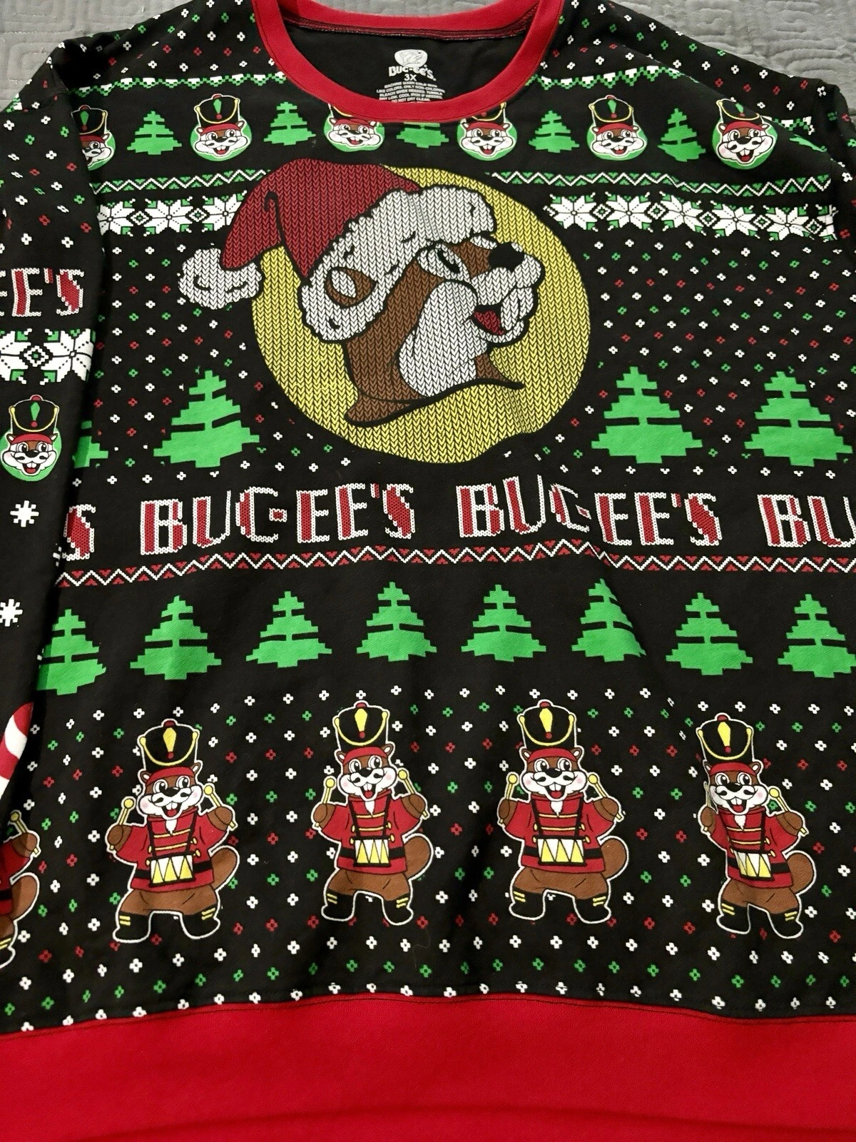 Bucees Sweater Mens 3XL Ugly Christmas XXXL Buc-ees