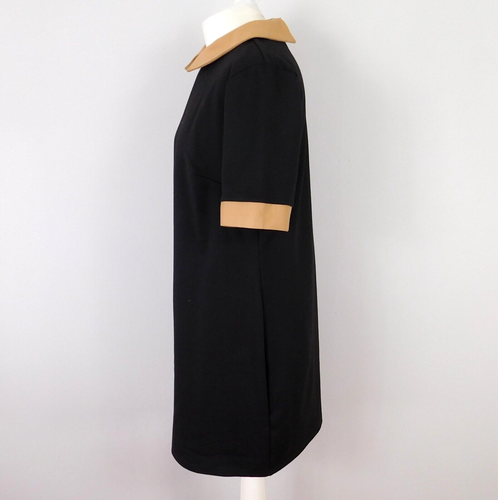 Papaya Black Dress Size 16 Peter Pan Collar - Picture 2 of 7