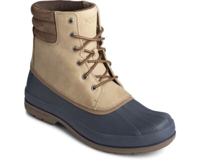 Sperry Mens Cold Bay Waterproof Boot Taupe Size 9.5 M Sperry Cold Bay Boots Taupe/Navy Men main image 4