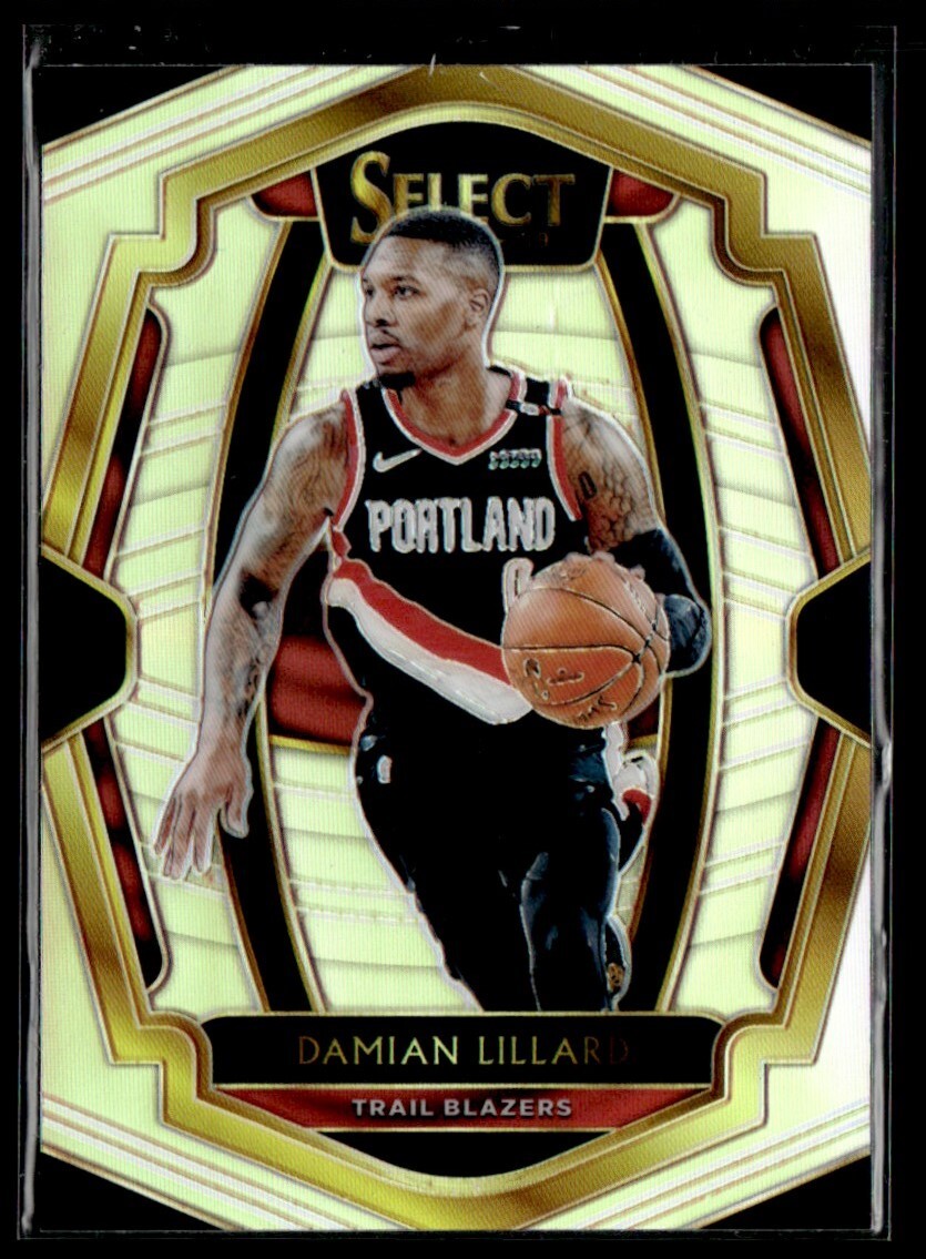 2018-19 Panini Select Silver Prizm Damian Lillard Portland Trail Blazers #150