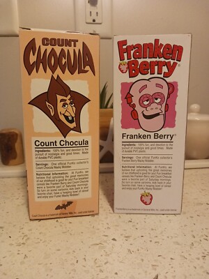 FRANKEN BERRY And COUNT CHOCULA Wacky Wobbler Bobbleheads