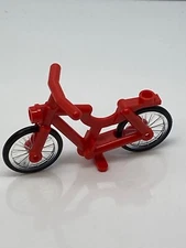 Lego Red Minifigure Bicycle Riding Brand New 