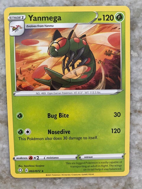 Pokemon TCG Yanmega Card Shining Fates Rare 2/72 NM Common | eBay