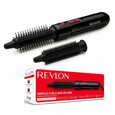 Revlon 19 mm & 25 mm verwicklungsfreier Heißluftstyler - Schwarz