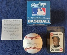 Willie Mays Signed Autographed Rawlings Nationall League Baseball COA