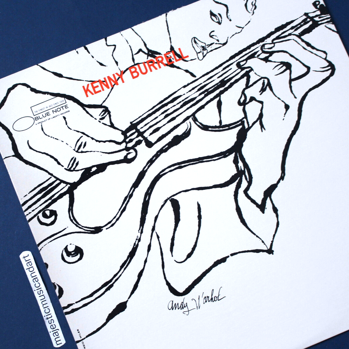 ANDY WARHOL ART COVER KENNY BURRELL VINTAGE MONO VINYL JAZZ LP