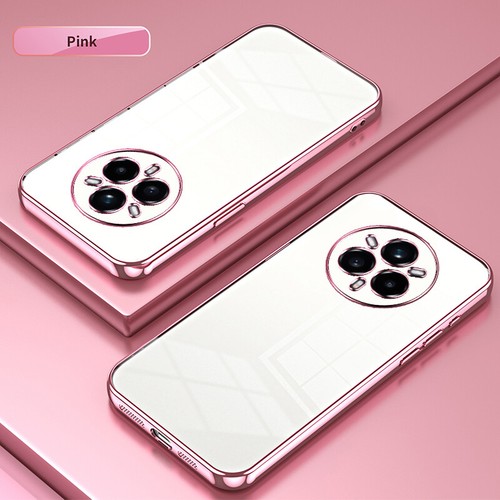 For Realme 14 Pro+, Shockproof Plating Frame Transparent Soft Rubber Case Cover - 第 19/21 張圖片
