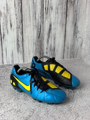 Nike T90 Laser III FG Football Boots Blue Yellow Men s US 9.5 EU 43
