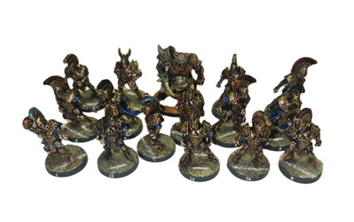 Fully Painted Black Scorpion Miniatures Human Blood Bowl Team Ogre & Star Player
