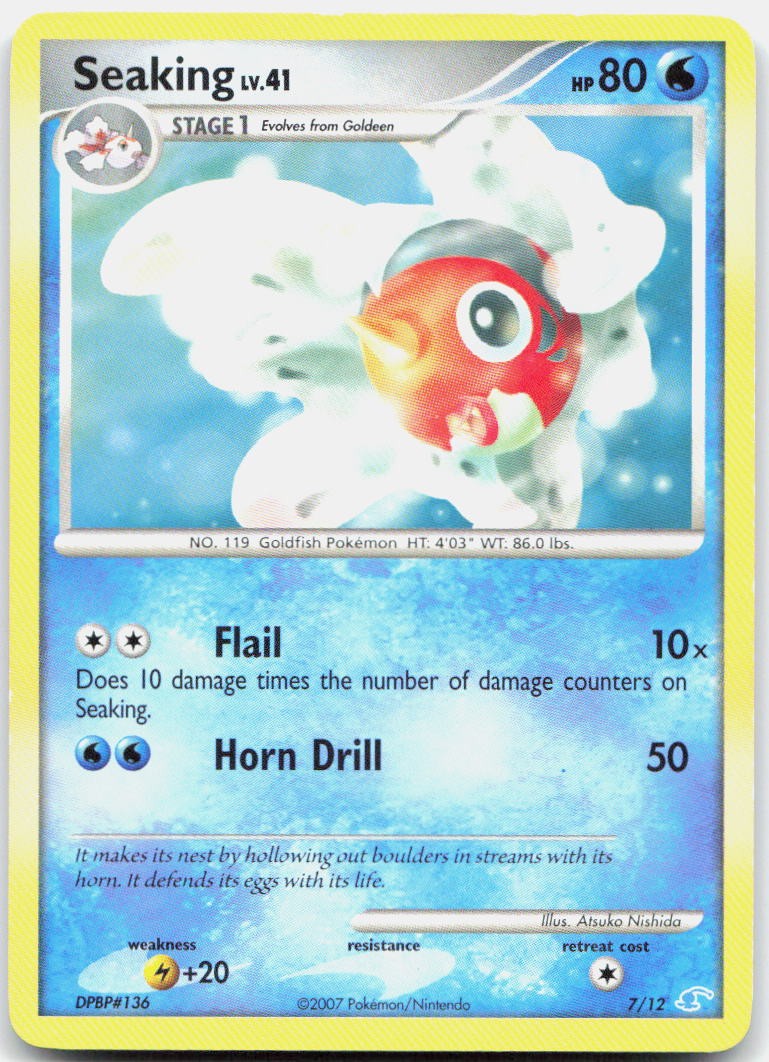 Seaking 62/130 Uncommon Diamond & Pearl Pokemon Moderately Played